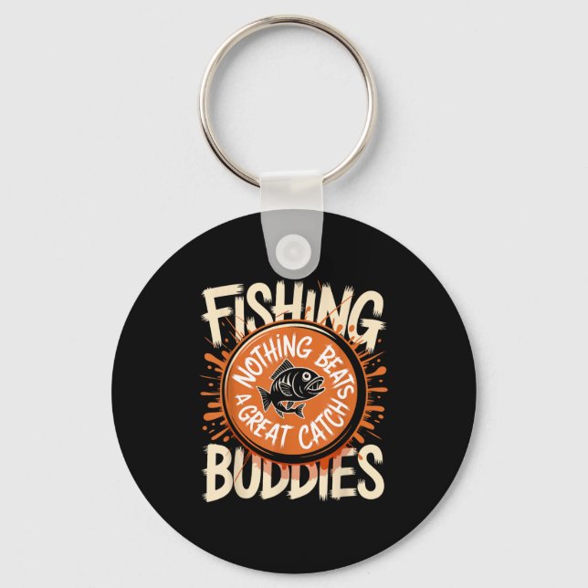 Matching Fishing Buddies Team Fisherman Friends Ch Key Ring (Front)