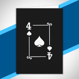 Matching Four Spades Suit Playing Cards Modern 4