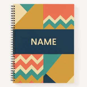 Matching Front & Back, Trendy Colors & Patterns Notebook