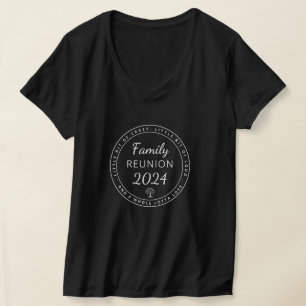 Matching Funny Black Family Reunion 2024 T-Shirt