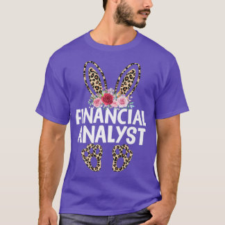 Matching Funny Leopard Print Bunny Financial Analy T-Shirt