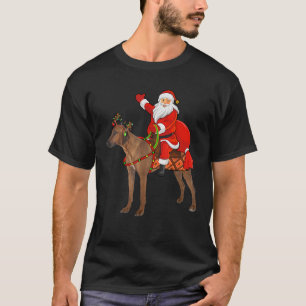 Matching Funny Santa Riding Rhodesian Ridgeback Ch T-Shirt