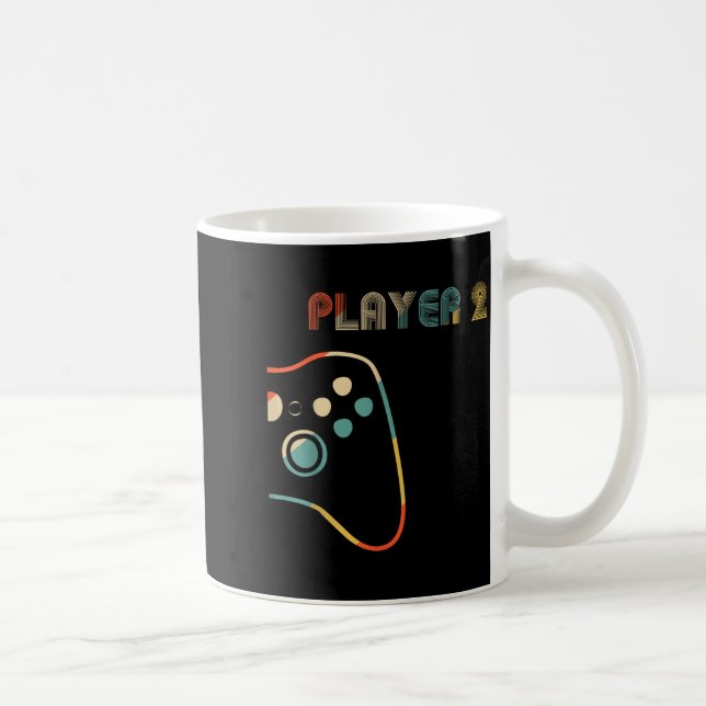 Matching Gamer Couple Player 1 Player 2 Coffee Mug (Right)