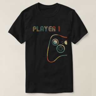 Matching Gamer Couple Player 1 Player 2 T-Shirt
