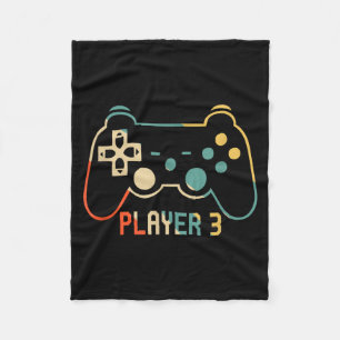 Matching Gamer for Dad Mum Kids Player 123 Fleece Blanket
