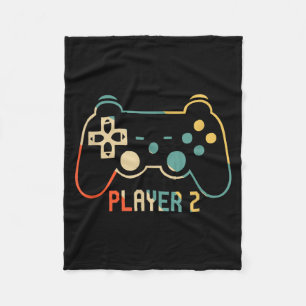 Matching Gamer for Dad Mum kids Player 123 Fleece Blanket
