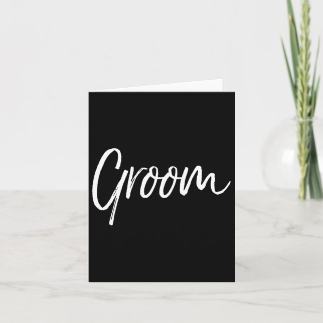 Matching Getting Ready Bride &amp; Groom Wedding G Card (Front)