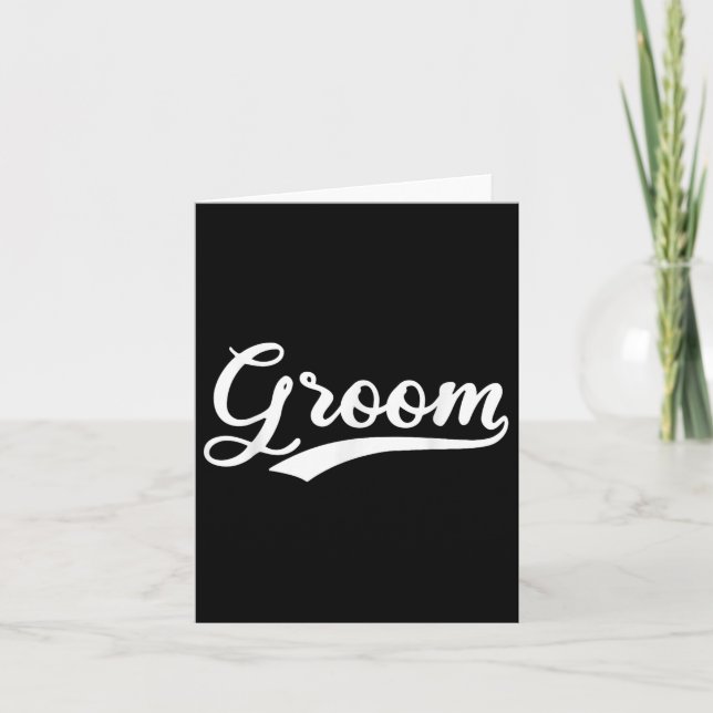 Matching Getting Ready Bride &amp; Groom Wedding G Card (Front)