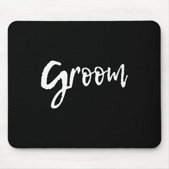 Matching Getting Ready Bride &amp; Groom Wedding G Mouse Mat (Front)