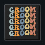 Matching Getting Ready Bride & Groom Wedding Groom Magnet<br><div class="desc">Matching Getting Ready Bride & Groom Wedding Groom</div>