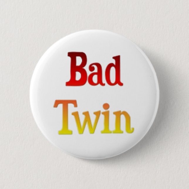 Matching Good Twin Bad Twin Gifts 6 Cm Round Badge (Front)