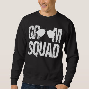 Matching Groomsman Group Bachelor Party Groom Squa Sweatshirt