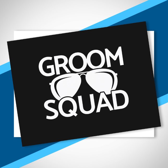 Matching Groomsman Group Bachelor Party Squad Postcard (Creator Uploaded)