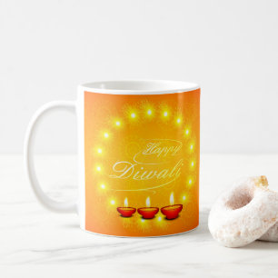 Matching Happy Diwali Yellow Coffee Mug