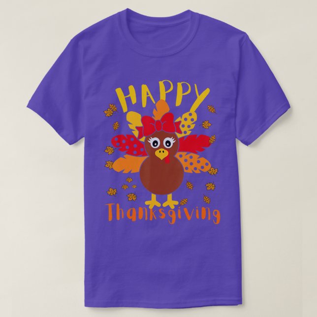 Matching Happy Thanksgiving Pilgrim Turkey Day Cou T-Shirt (Design Front)
