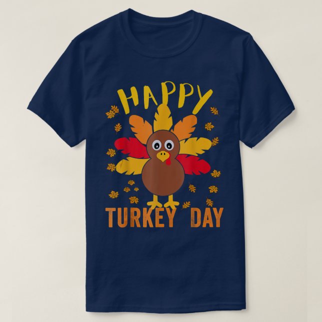 Matching Happy Thanksgiving Pilgrim Turkey Day Cou T-Shirt (Design Front)