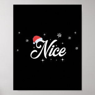 Matching His & Hers Outfit Santa Naughty And N Poster