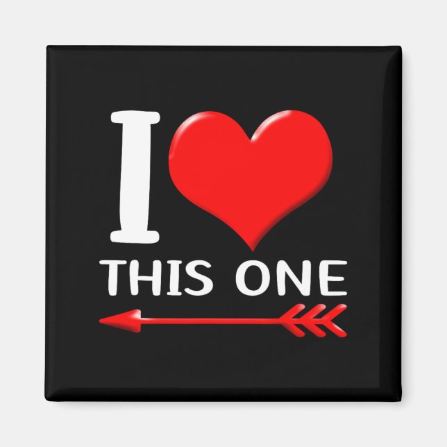 Matching His And Hers Couples Funny Set Valentine  Magnet (Front)