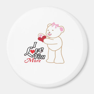 Matching Honeymoon Love You More Couple Style  Magnet