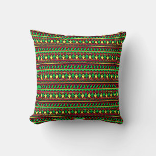 Matching Kwanzaa Yellow Red Black Green Cushion