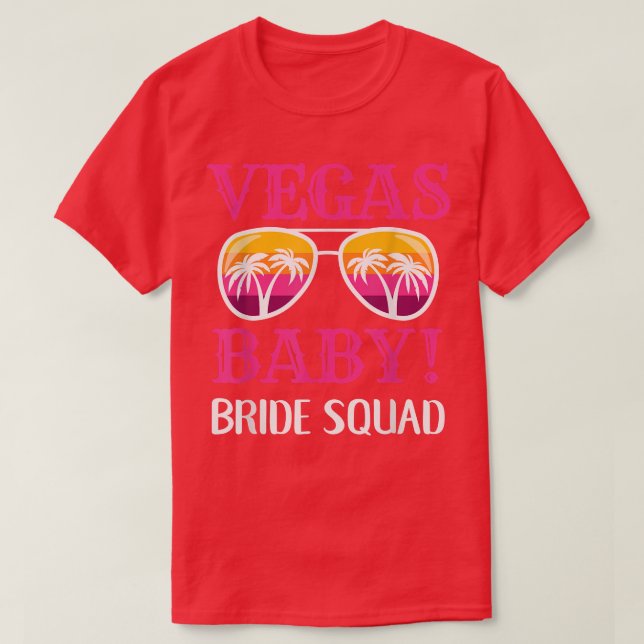 Matching Las Vegas Wedding Brides Babes Bride Squa T-Shirt (Design Front)