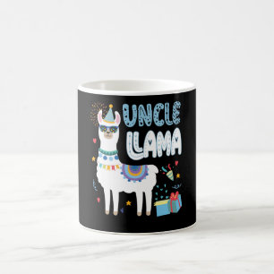 Matching Llama Birthday Party Outfit Llama Uncle Coffee Mug