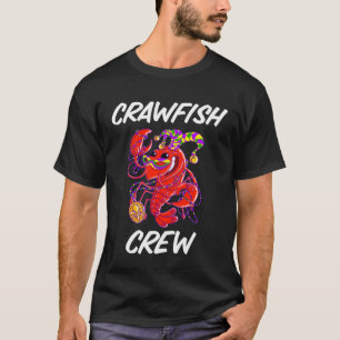 Matching Mardi Gras  for Crawfish Boil Crew Crawda T-Shirt