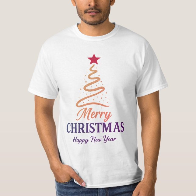 Matching Minimal Christmas Value Tee USA (Front)