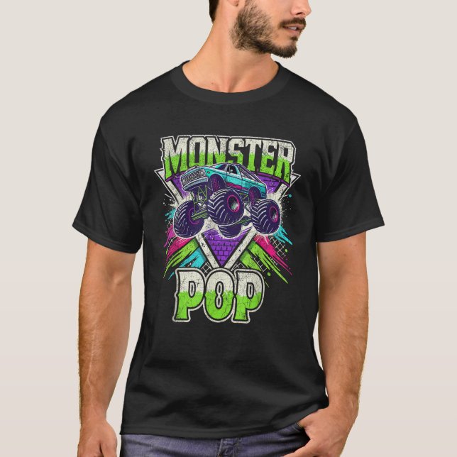 Matching Monster Truck Costume Jam Birthday Monste T-Shirt (Front)