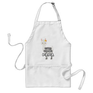 Matching Mother Daughter Little Llamas Mama Standard Apron