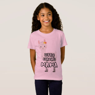 Matching Mother Daughter Little Llamas Mama T-Shirt