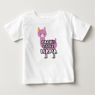 Matching Mother Daughter Mamas Little Llama Baby T-Shirt