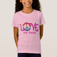 Matching Mum and Daughter Clothes - Peace & Love T
