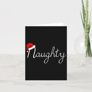 Matching Naughty & Nice Naughty List Christmas Card