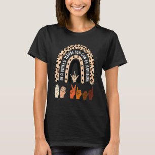 Matching Orange Unity Day Rainbow Be Kind ASL Anti T-Shirt