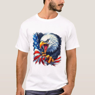 Matching Patriotic Eagle T-Shirts – Bold American