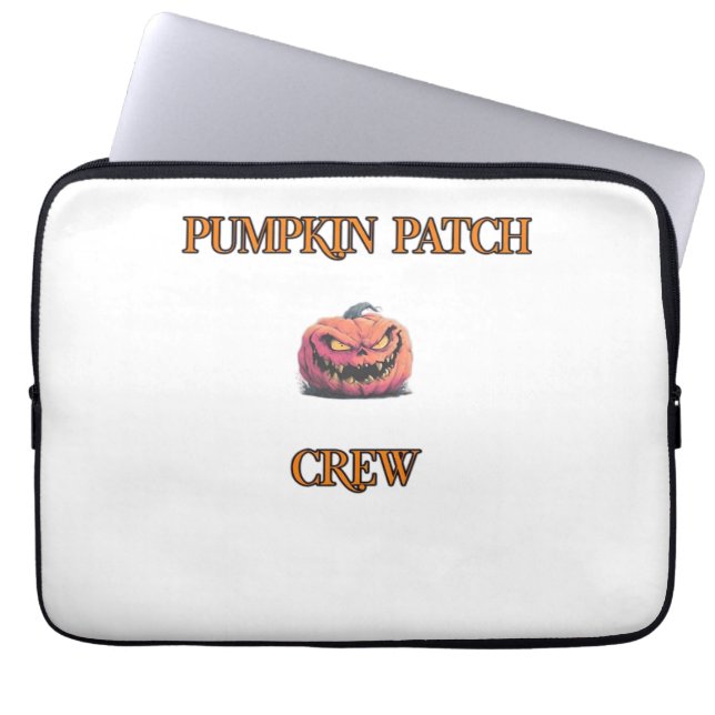 Matching Pumpkin Patch Crew For Family Trip Classi Laptop Sleeve (Front)