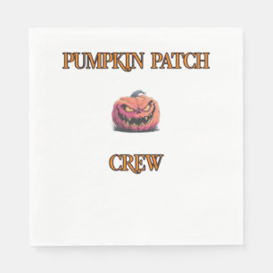 Matching Pumpkin Patch Crew For Family Trip Classi Napkin