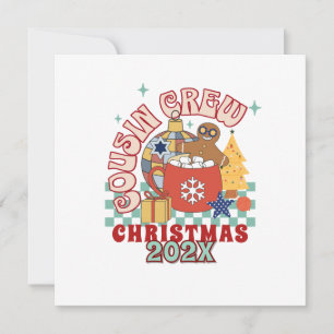 Matching retro cousin crew Christmas kids