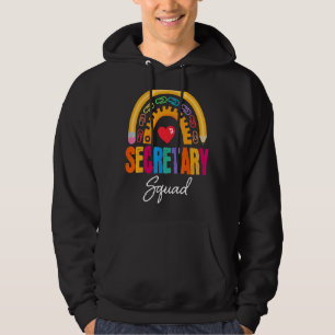 Matching Secretary Squad Or Team Back To School Ad Hoodie