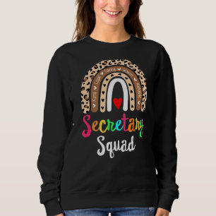 Matching Secretary Squad Or Team Back To School Ad Sweatshirt