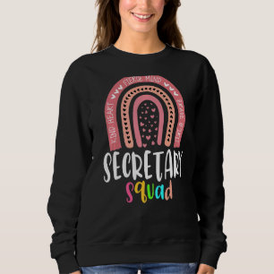 Matching Secretary Squad Or Team Back To School Ad Sweatshirt