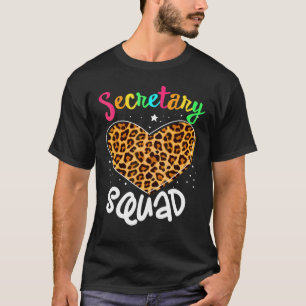 Matching Secretary Squad Or Team Back To School Ad T-Shirt