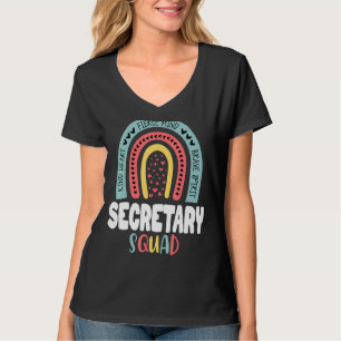 Matching Secretary Squad Or Team Back To School Ad T-Shirt