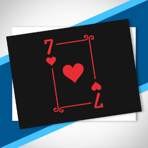 Matching Seven Hearts Suit Playing Cards Modern 7