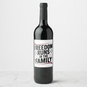 Matching Since 1776 250th Anniversary Matching Wine Label