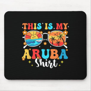 Matching Summer Family Vacation Beach Trip Aruba Mouse Mat