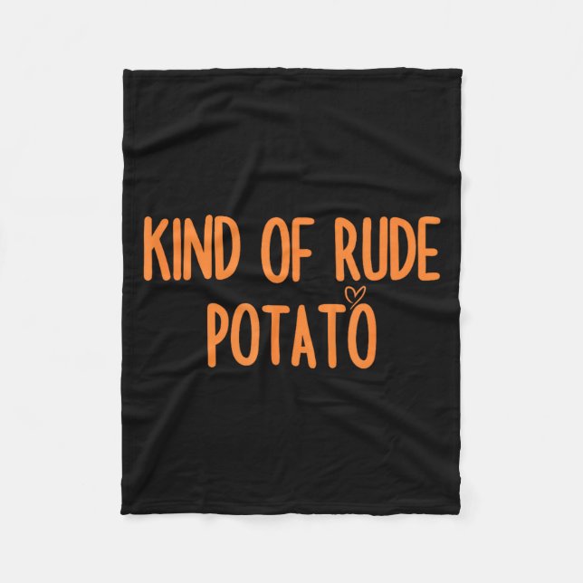 Matching Sweet Tato And Kind Of Rude Tato For Coup Fleece Blanket (Front)