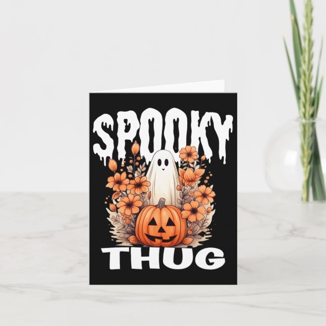 Matching Thug Halloween Family Costume  Card (Front)