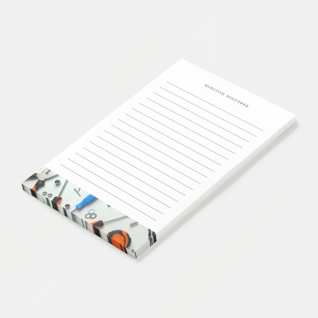 Matching Tools Handyman | Lined Post-it Notes (Angled)